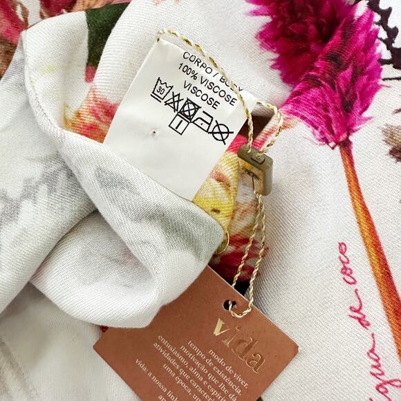 Agua De Coco Wrap Halter Cover Up Maxi Dress Small NWT - Picture 13 of 14